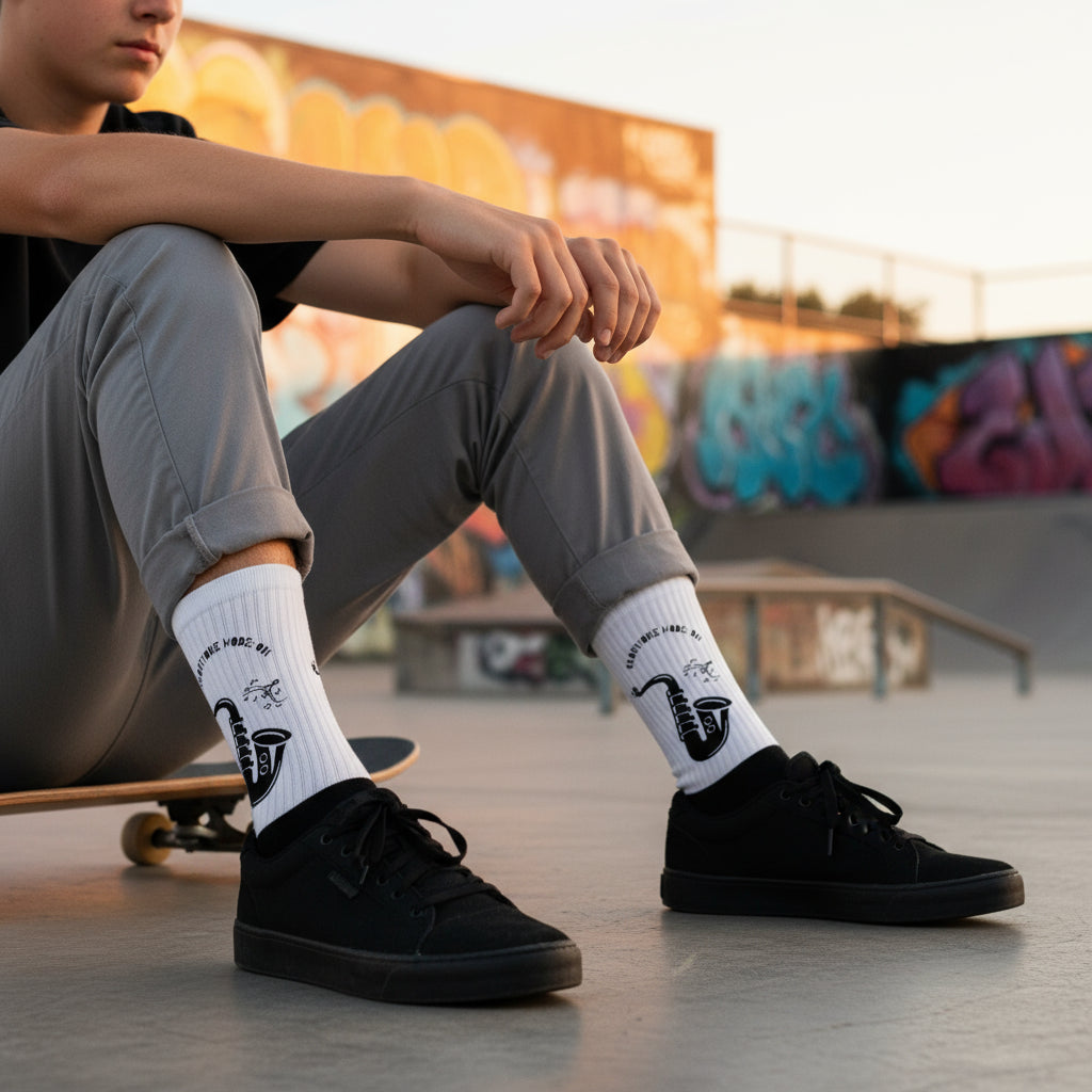 Premium Designer Socks Guapo Originals lifestyle photo skateboard culture urban youth style - sublimation print exclusive design unisex socks skate fashion premium comfort Guapo Originals Designer Collection €14.95 Spain
