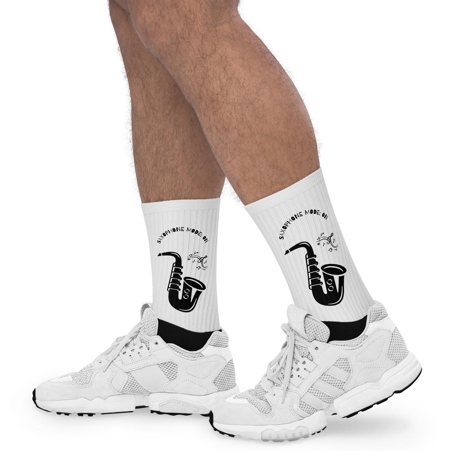 Premium Guapo Originals Designer Socks - Side Detail View Sublimation Quality Construction